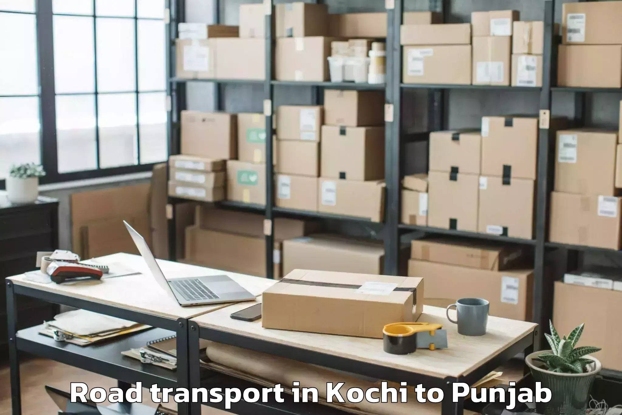 Kochi to Abhilashi University Bathinda Road Transport Booking